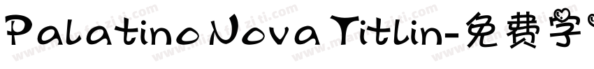 Palatino Nova Titlin字体转换
